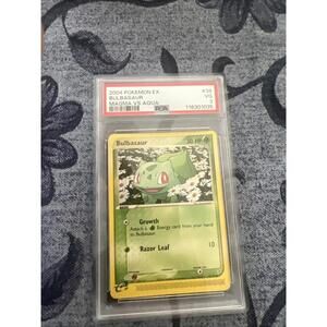 Bulbasaur 39/95 Pokemon 2004 Team Magma vs Team Aqua  Common Card PSA 3